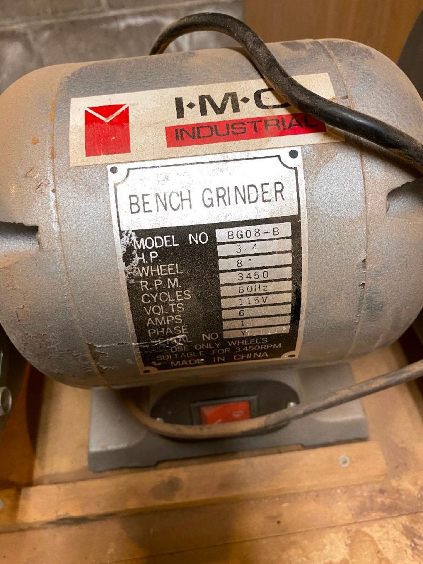 Lot of (3) Bench grinders w. Stand - Image 4 of 5