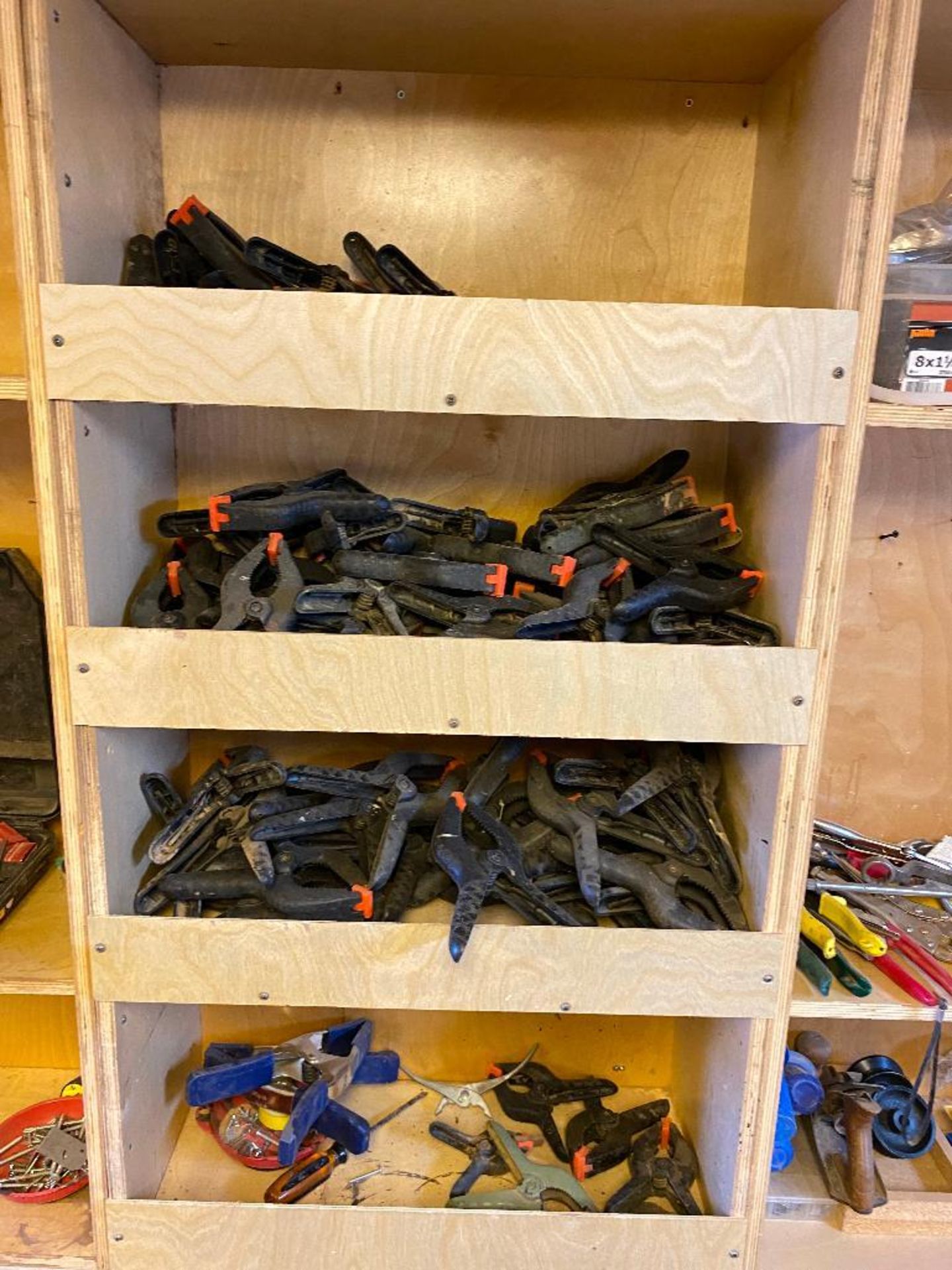 Lot of Tools including Cut-Off Saw, Bench Vise, Clamps, Bits, Hole Saw, Chain, Snips, etc. - Image 5 of 9