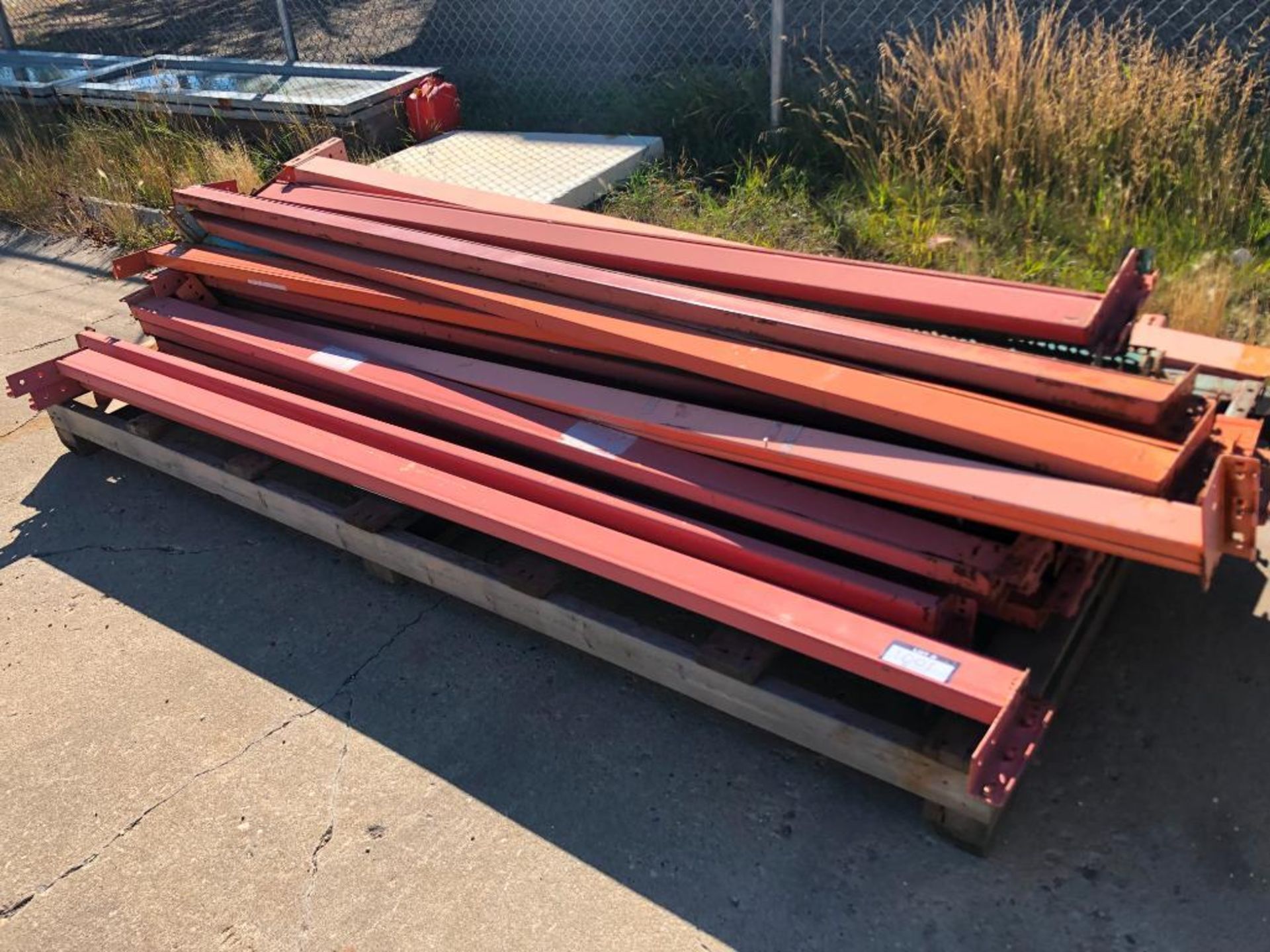 Large Lot of Asst. Pallet Racking Frames, Beams etc.