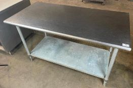 5' STAINLESS STEEL WORK TABLE WITH UNDERSHELF
