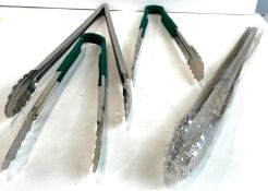 STAINLESS STEEL UTILITY TONG - LOT OF 4 - NEW