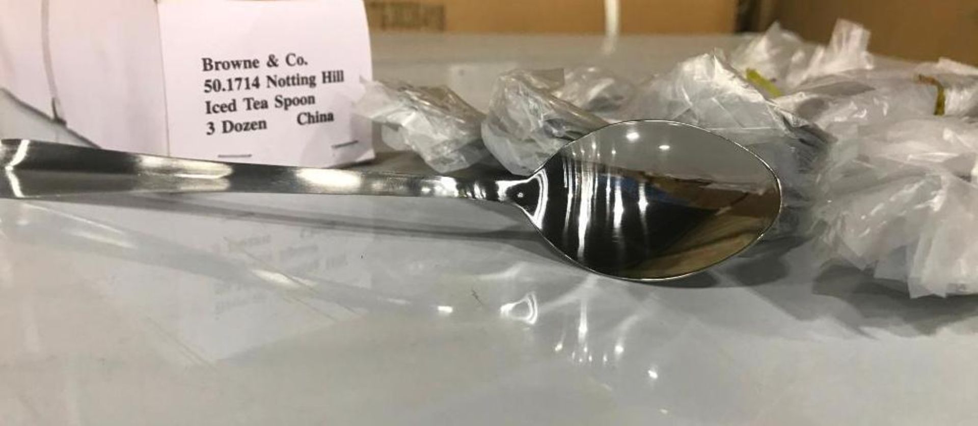 NOTTING HILL ICED TEA SPOON, MIRROR FINISH, STAINLESS STEEL - NEW - LOT OF 36 - Image 3 of 3