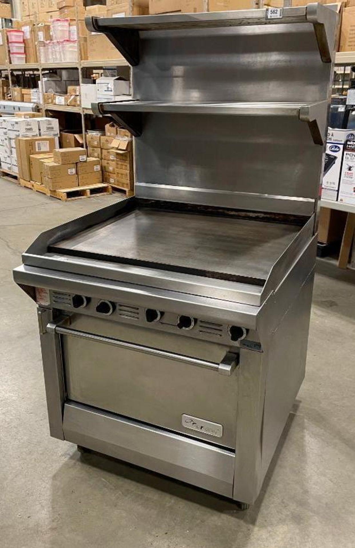 GARLAND M48R MASTER SERIES NATURAL GAS 34" GRIDDLE WITH STANDARD OVEN