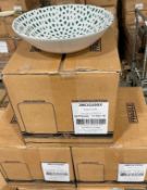 2 CASES OF DUDSON MOSAIC GREEN CHEF'S BOWL 8" - 12/CASE, MADE IN ENGLAND