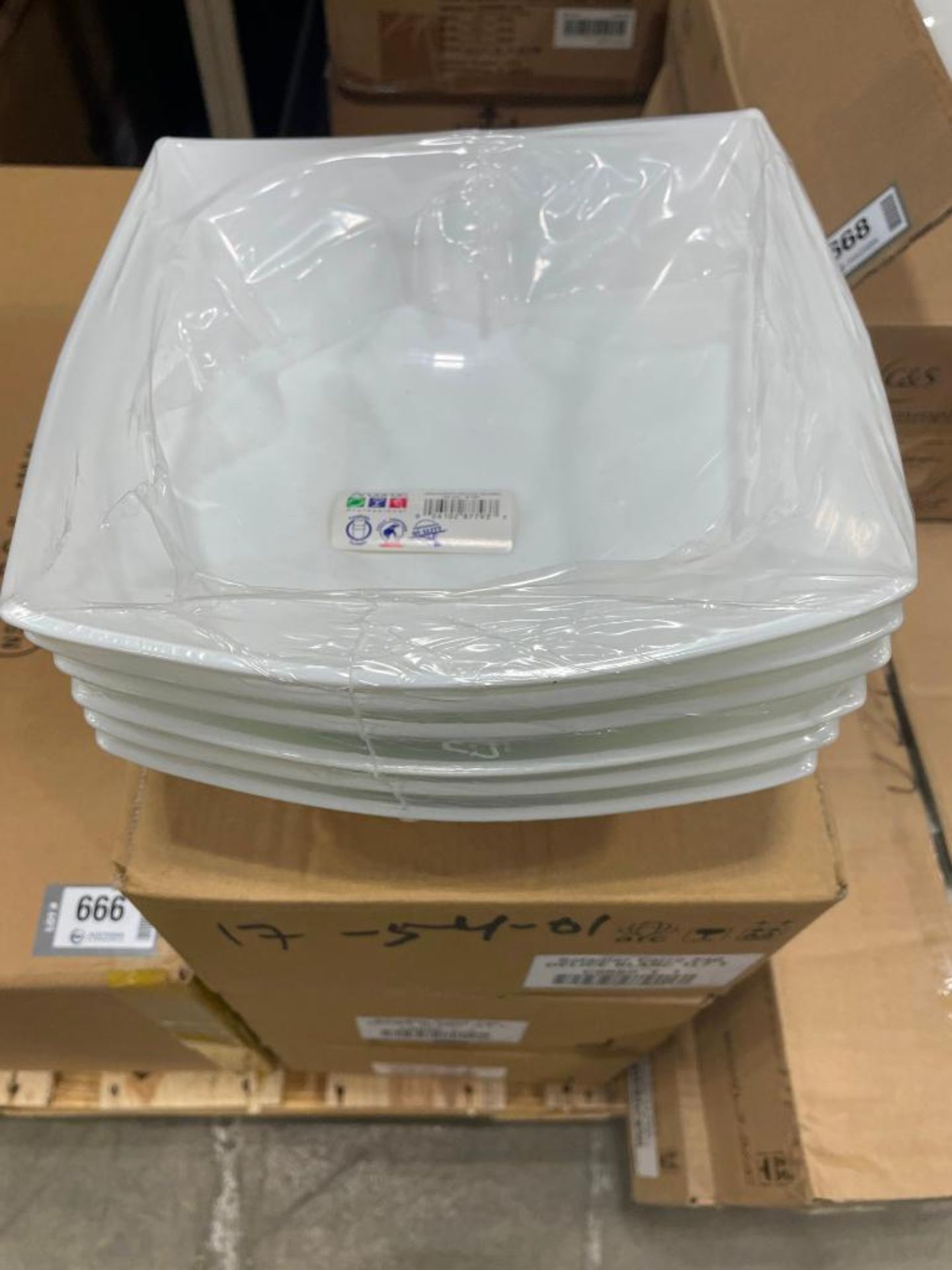 4 CASES OF 9 3/8" DELICE WHITE GLASS BOWLS, 57OZ/1.7L - CASE OF 6, ARCOROC C9860 - NEW - Image 6 of 6