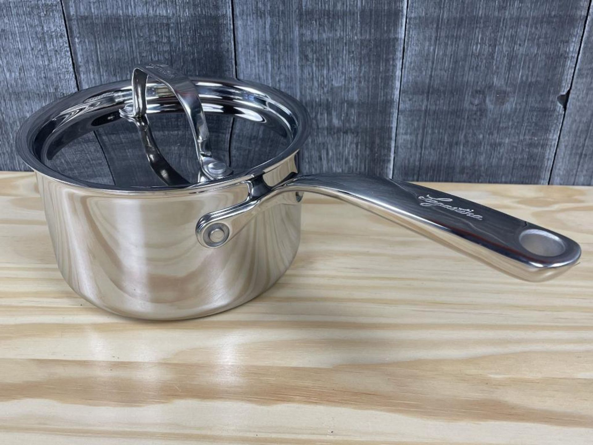 LAGOSTINA 3-PLY STAINLESS STEEL CLAD 1.9L SAUCEPAN WITH COVER - Image 3 of 5