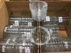 2 CASES OF ARCOROC 3.5" CLEAR GLASS STACKING SALAD BOWLS, 12 OZ - 36 PER CASE - NEW