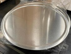 15" ALUMINUM PIZZA PAN COVERS - XSEP-15, LOT OF 25 - NEW