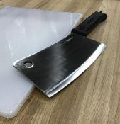 10" CLEAVER W/BLACK POLY HANDLE, OMCAN 10546 - NEW