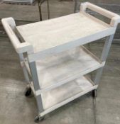 3 TIER RUBBERMAID BUSSING CART