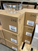 6 CASES OF ARCOROC 8" CLEAR GLASS STACKING SALAD BOWLS, 64OZ/1.9L - 6 PER CASE - NEW