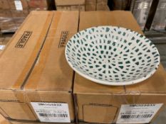 2 CASES OF DUDSON MOSAIC GREEN CHEF'S BOWL 6 1/2" - 24/CASE, MADE IN ENGLAND