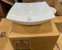 4 CASES OF 9 3/8" DELICE WHITE GLASS BOWLS, 57OZ/1.7L - CASE OF 6, ARCOROC C9860 - NEW