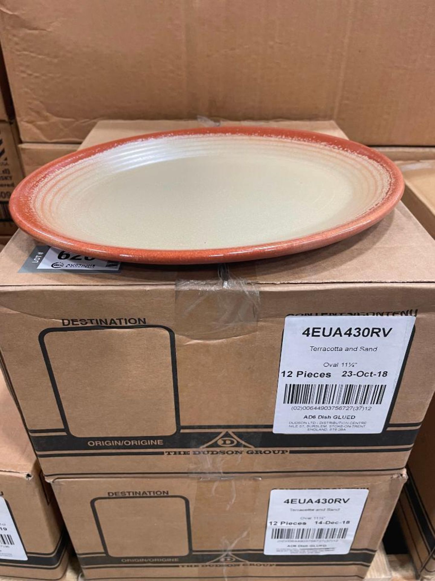 2 CASES OF DUDSON TERRACOTTA & SAND 11 1/4" OVAL PLATE - 12/CASE, MADE IN ENGLAND - Image 3 of 4