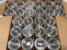 4 CASES OF ARCOROC 3" CLEAR GLASS STACKING SALAD BOWLS, 2.75 OZ - 36 PER CASE - NEW