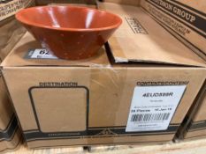 DUDSON TERRACOTTA DOT EMBOSSED 11 OZ BOWL - 36/CASE, MADE IN ENGLAND