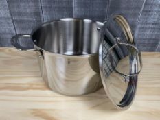 LAGOSTINA 3-PLY STAINLESS STEEL CLAD 7.2L DUTCH OVEN WITH COVER