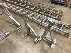 Lot of (3) Aluminum 2-Rung Ladder Jack