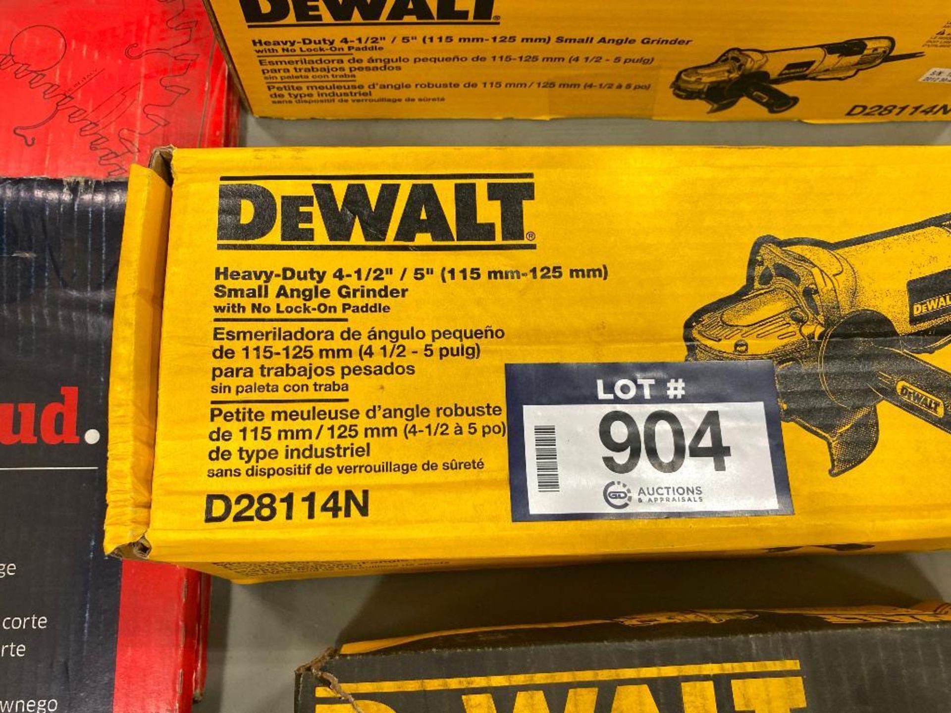 Dewalt Heavy-Duty 4-1/2" /5" Small Angle Grinder with No Lock-On Paddle - Image 2 of 2