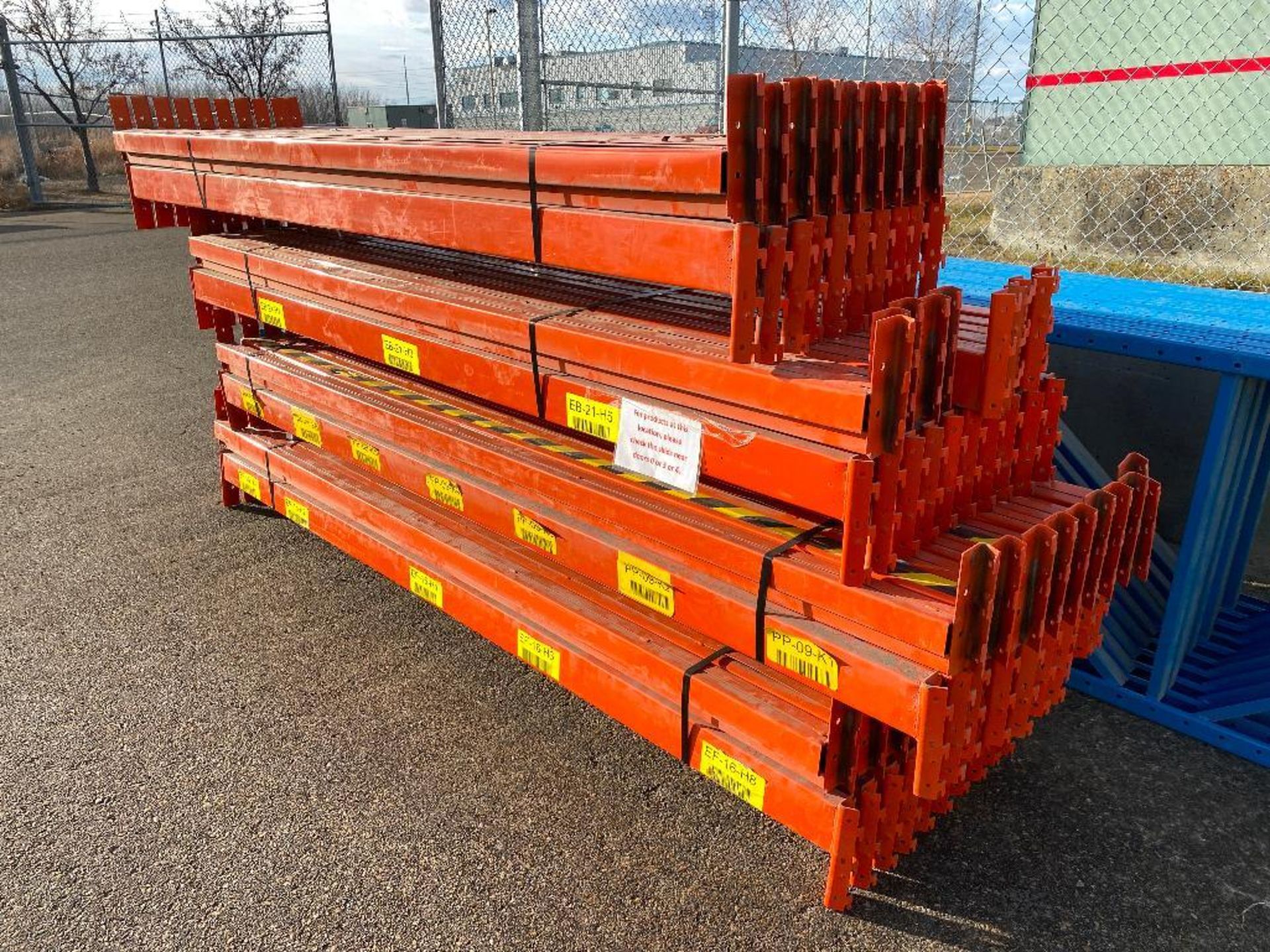 Lot of Asst. Sections of Pallet Racking including (10) 22' X 36" Uprights and (80) 9' Beams - Image 4 of 7