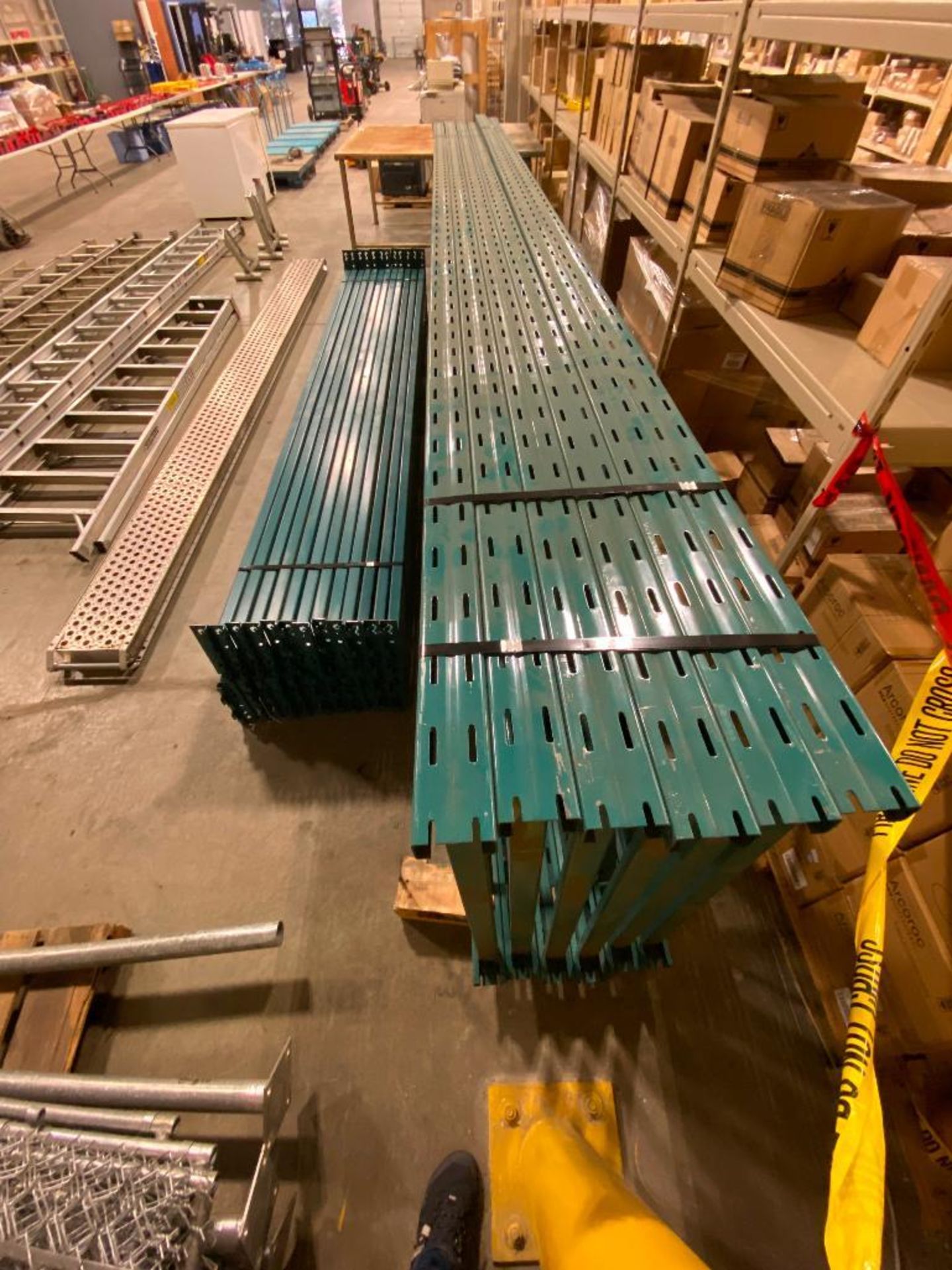 Lot of (5) Pallet Racking Uprights and (24) Beams - Image 3 of 4