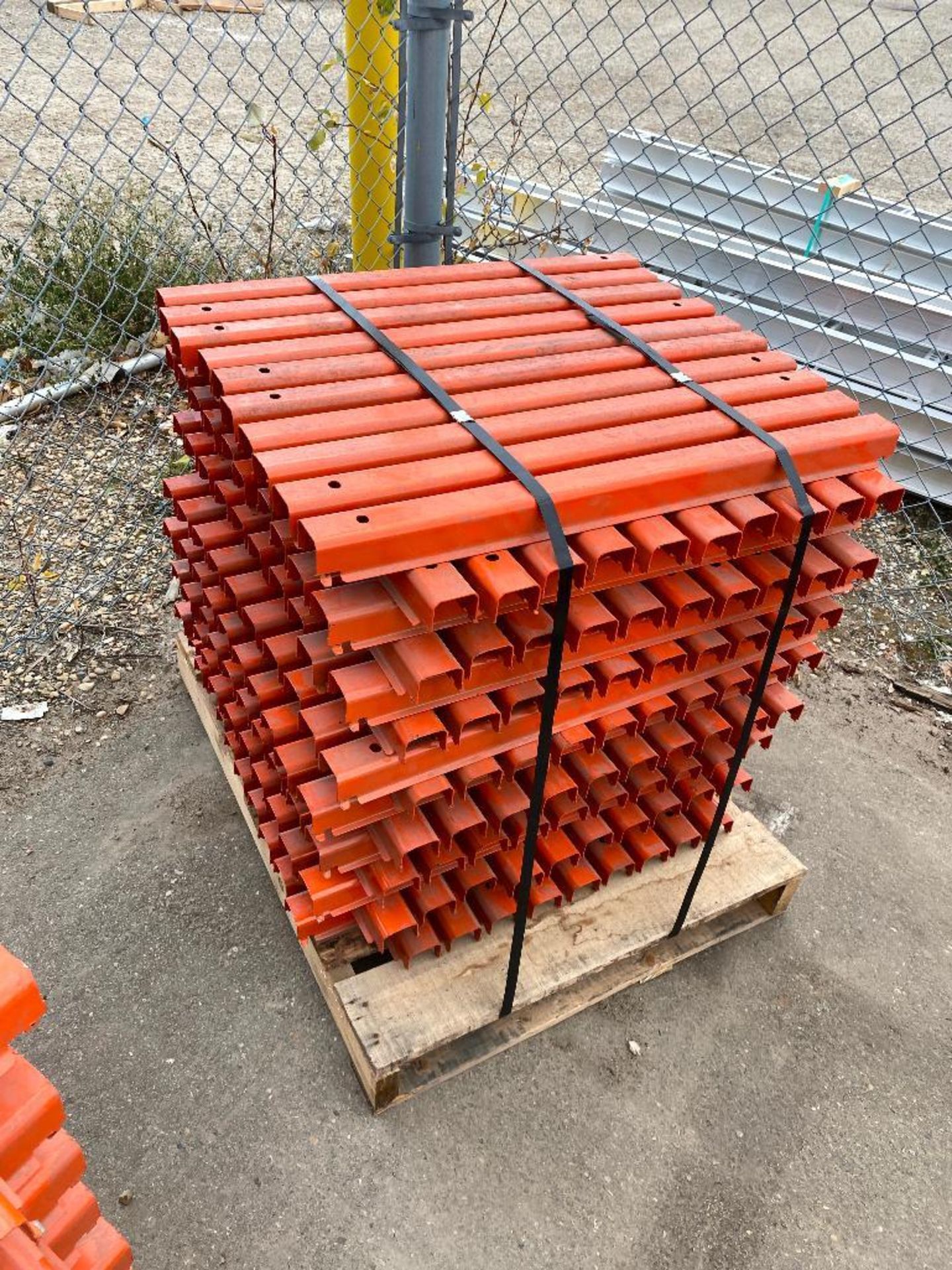 Pallet of Approx. (160) Pallet Racking Safety Bars