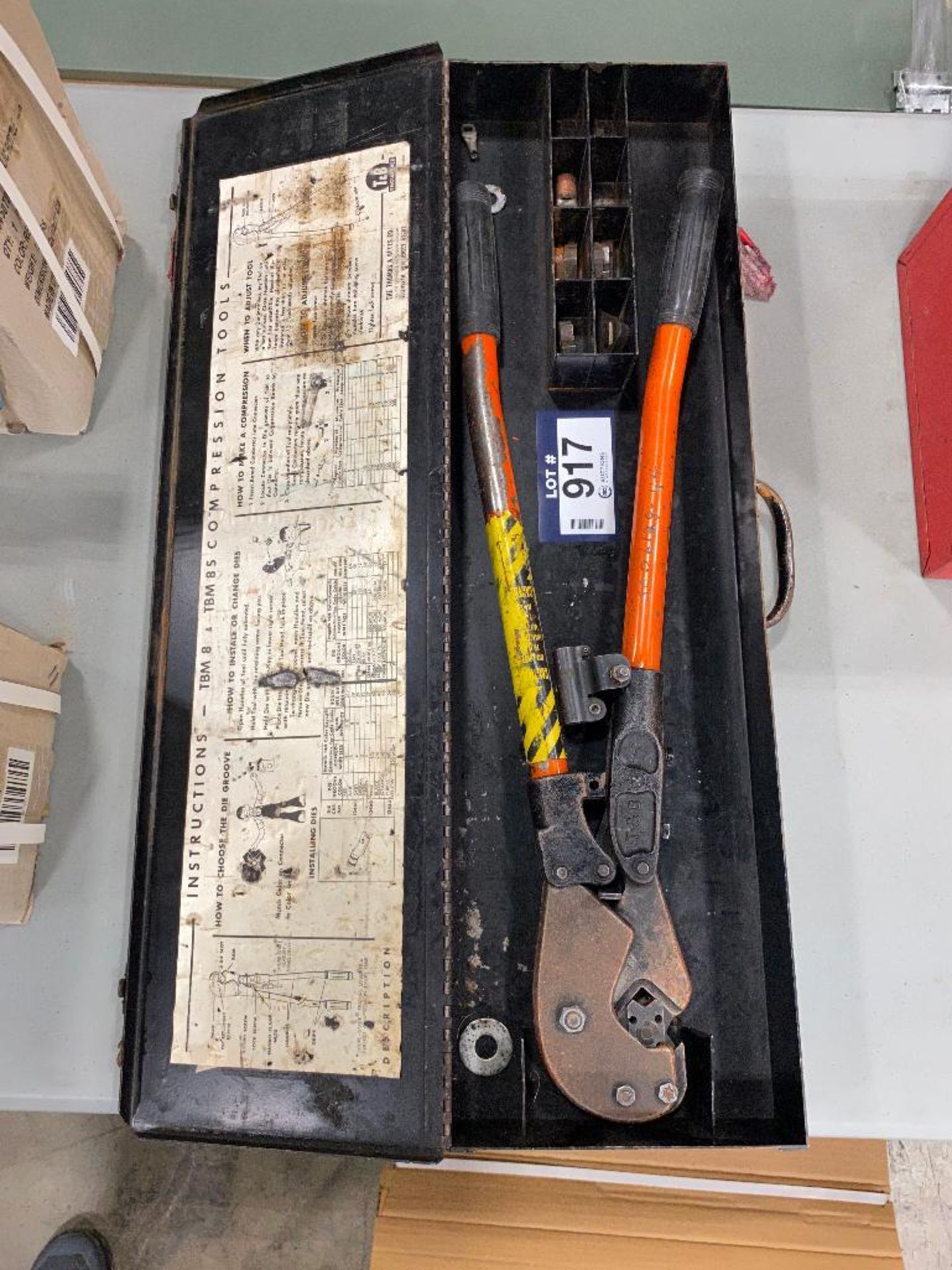 TBM8S Thomas & Betts Manual Ratcheting Crimper 8 AWG - 500 kcmil - Image 2 of 3