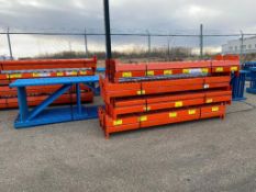 Lot of Asst. Sections of Pallet Racking including (10) 22' X 36" Uprights and (80) 9' Beams