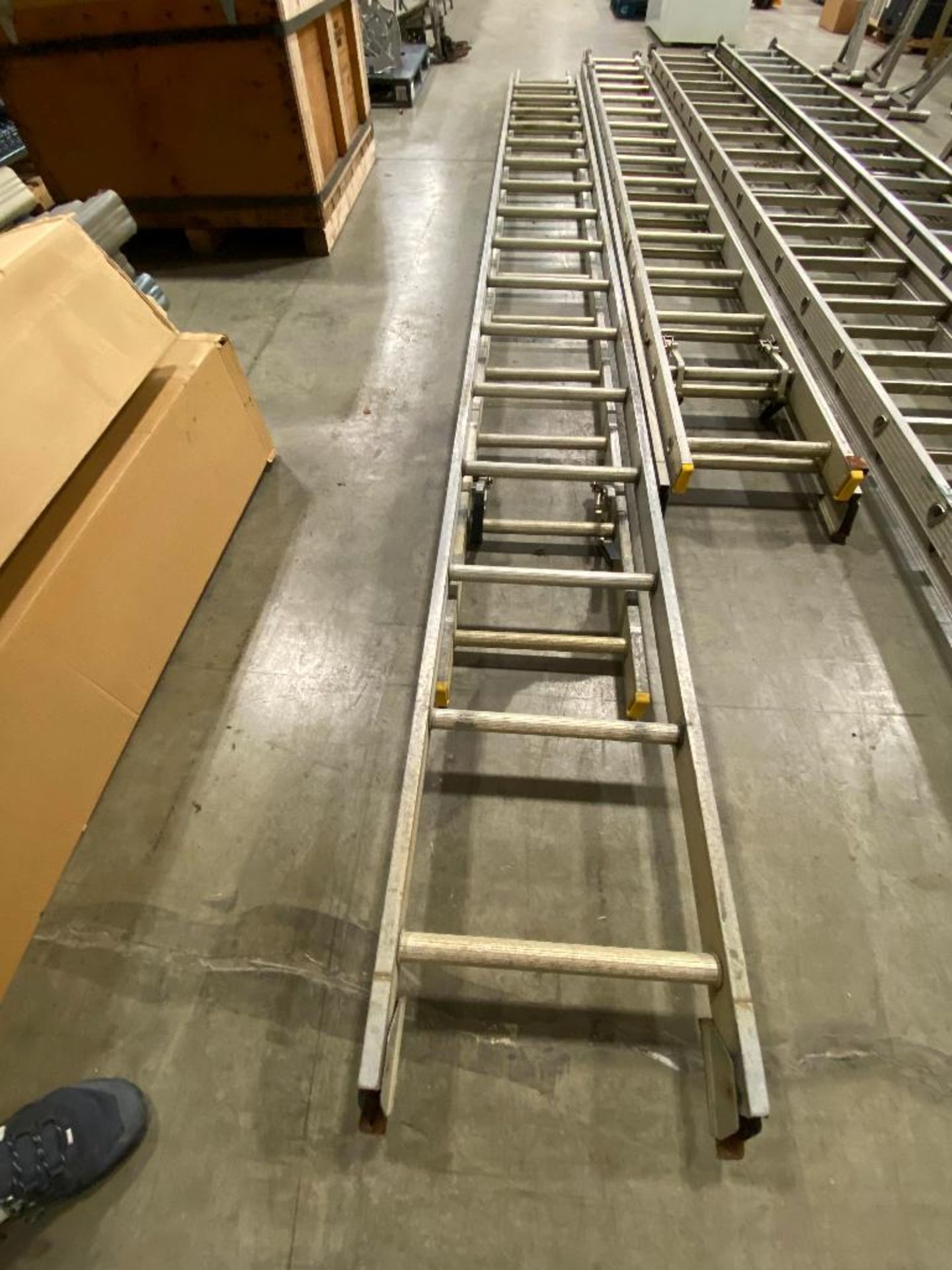 Lot of (2) Sections of Aluminum Extension Ladder - Image 4 of 4