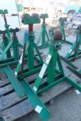 Lot of 2 Greenlee 656 Pipe Stands.