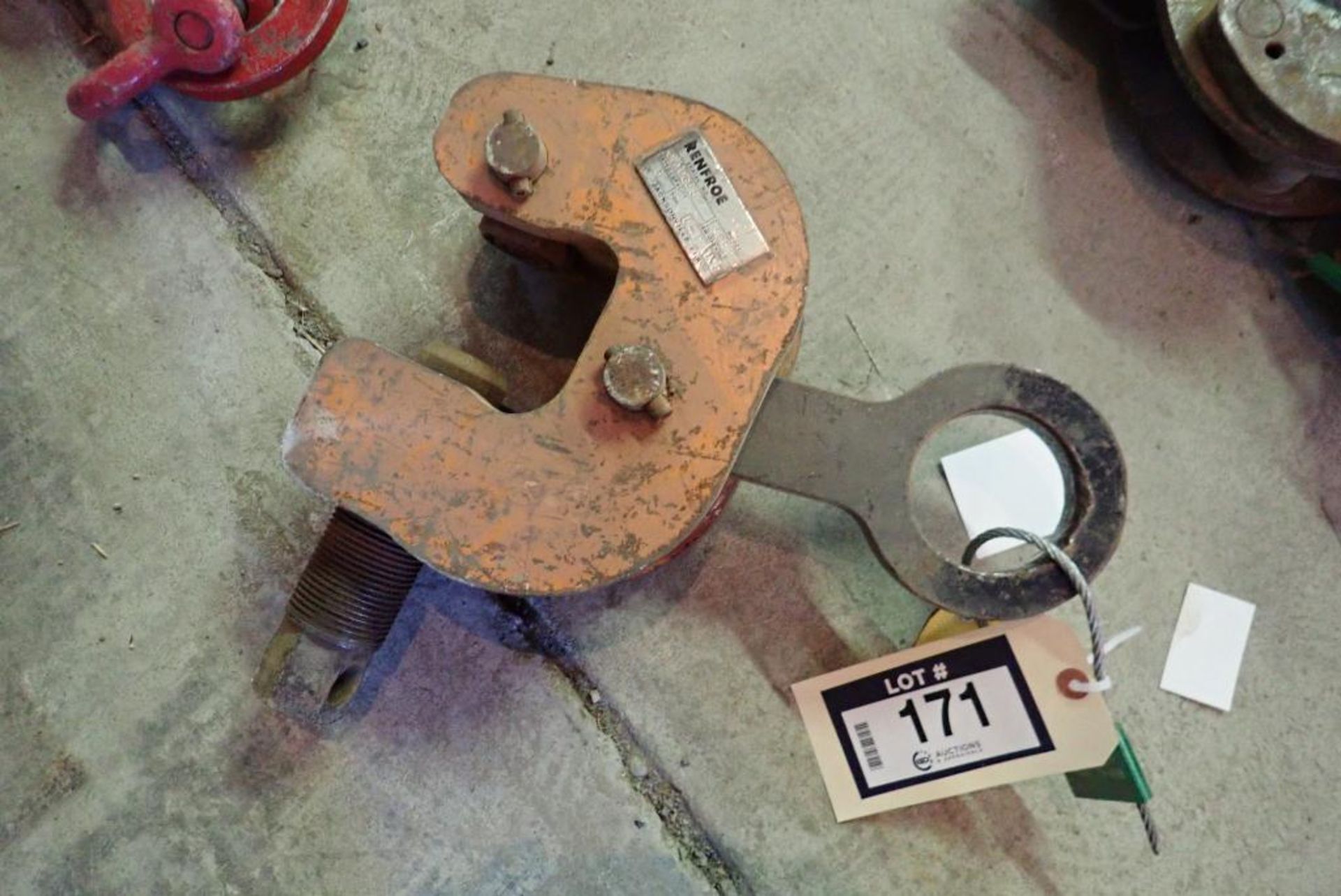 Renfroe 6-Ton Plate Clamp.