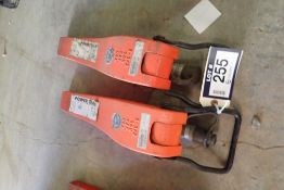 Lot of 2 SPX Power Team 1 1/2-Ton Hydraulic Rams.