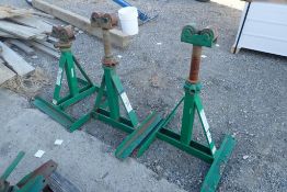 Lot of 3 Greenlee 656 Pipe Stands.