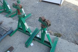 Lot of 2 Greenlee 656 Pipe Stands.