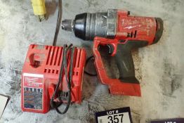 Milwaukee Fuel M18 Cordless 1" Impact w/ Charger- **NOTE: NO BATTERY**