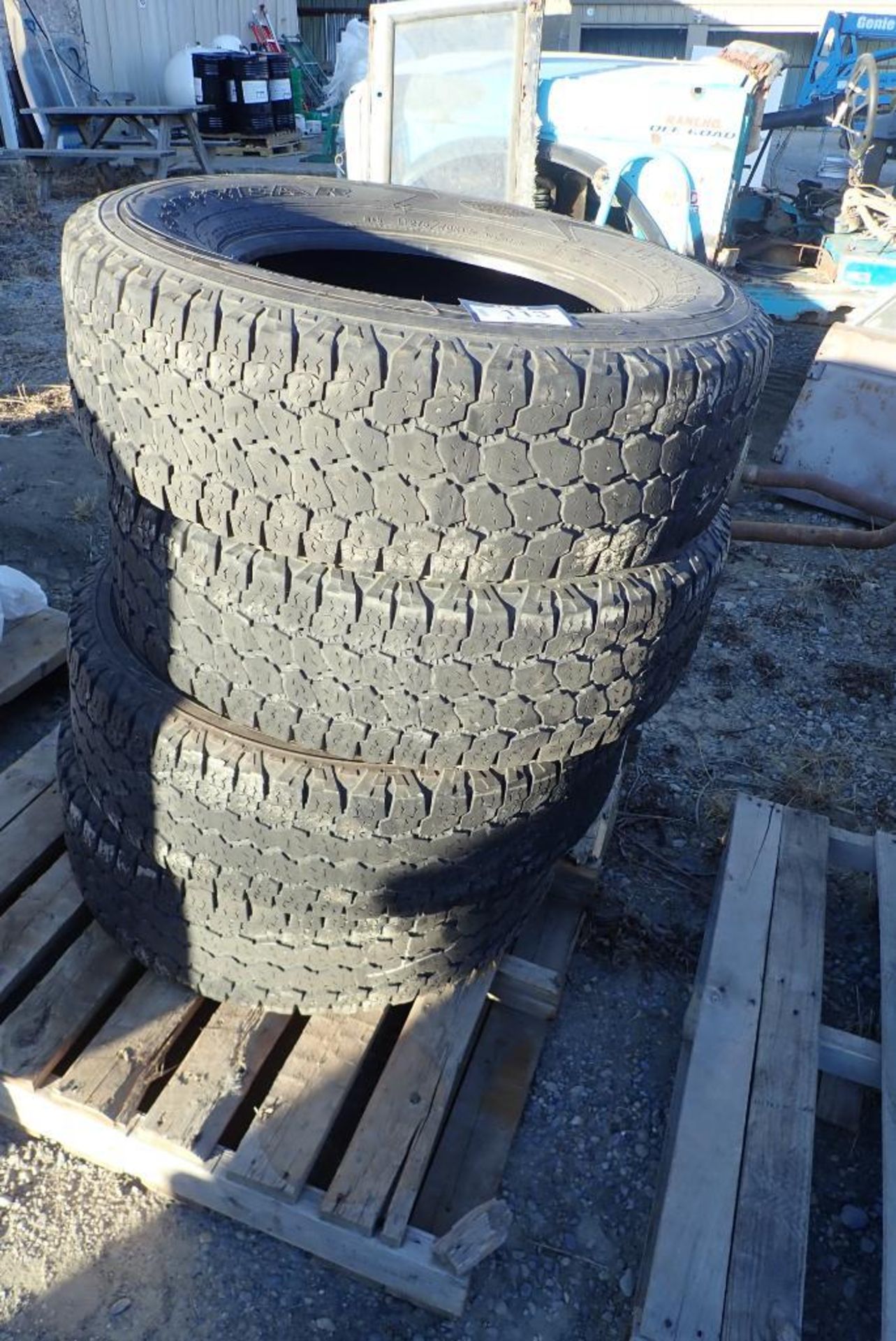 Lot of 4 Goodyear Wrangler 275/70R18 Tires.