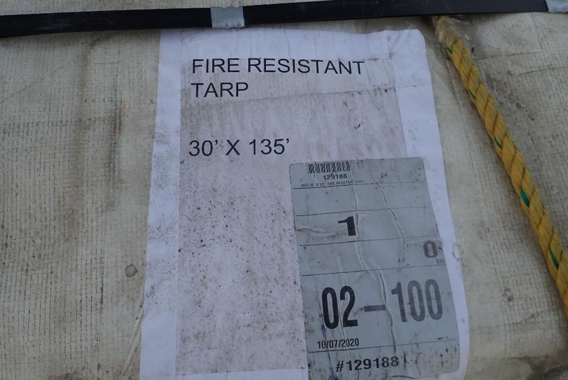 30'x135' Fire Resistant Tarp. - Image 2 of 2