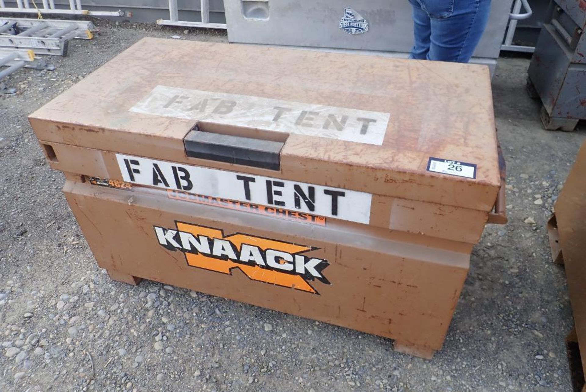 Knaack Job Box w/ Fab Tent Assembly.