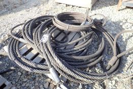 Lot of Asst. Braided Wire Slings.
