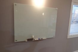 Quartet 4'x3' Glass White Board.