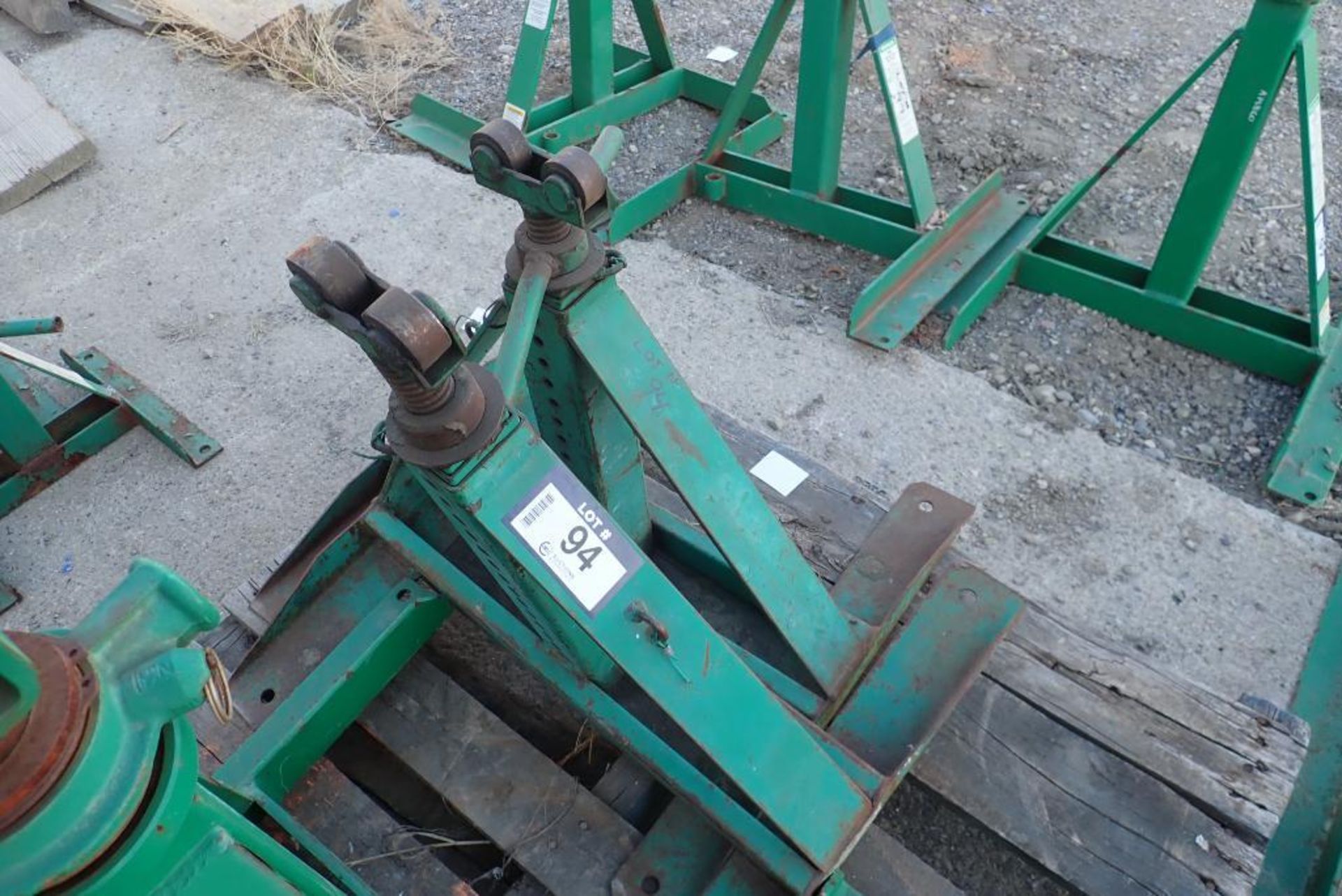 Lot of 2 Greenlee 683 Pipe Stands.