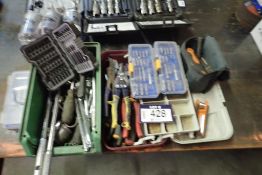 Lot of Asst. Driver Sets, Ratchets, Sockets, Pliers, etc.