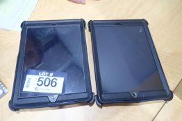 Lot of 2 Apple A1893 Ipads- NO PASSWORDS OR CODES.