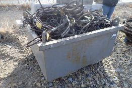 Lot of Asst. Braided Wire Slings and Steel Basket.