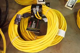 Lot of 2 Prostar 75' Coldweather Extension Cords- NEW, UNUSED.