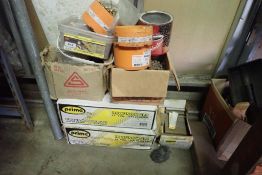 Lot of Asst. Fasteners inc. Galvanized Roofing Nails, Deck Screws, Staples, etc.