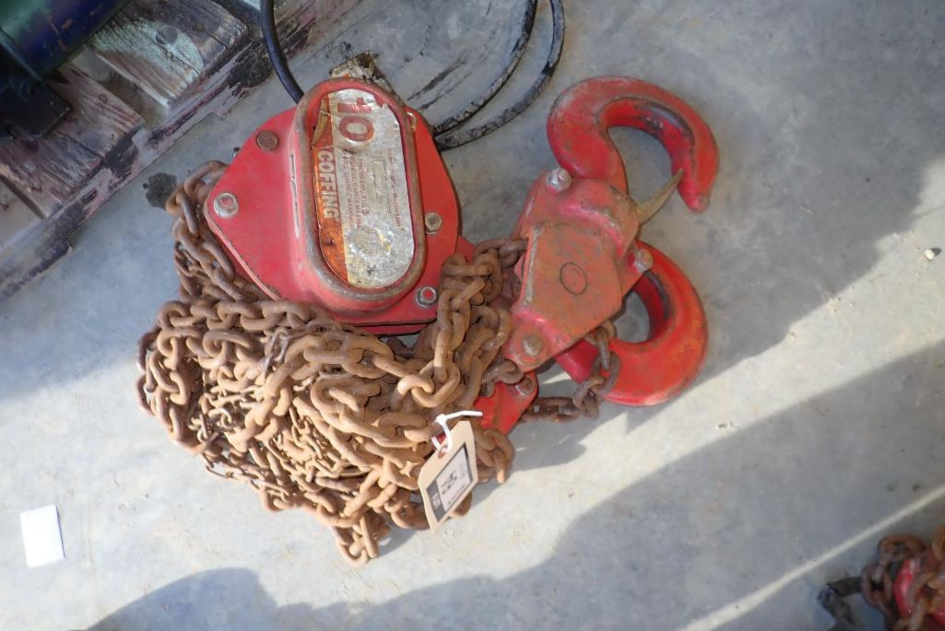 Coffing 10-Ton Chain Hoist.