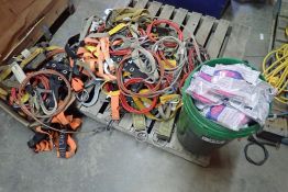 Lot of Asst. Safety Harnesses, Lanyards and Respirator Filters.