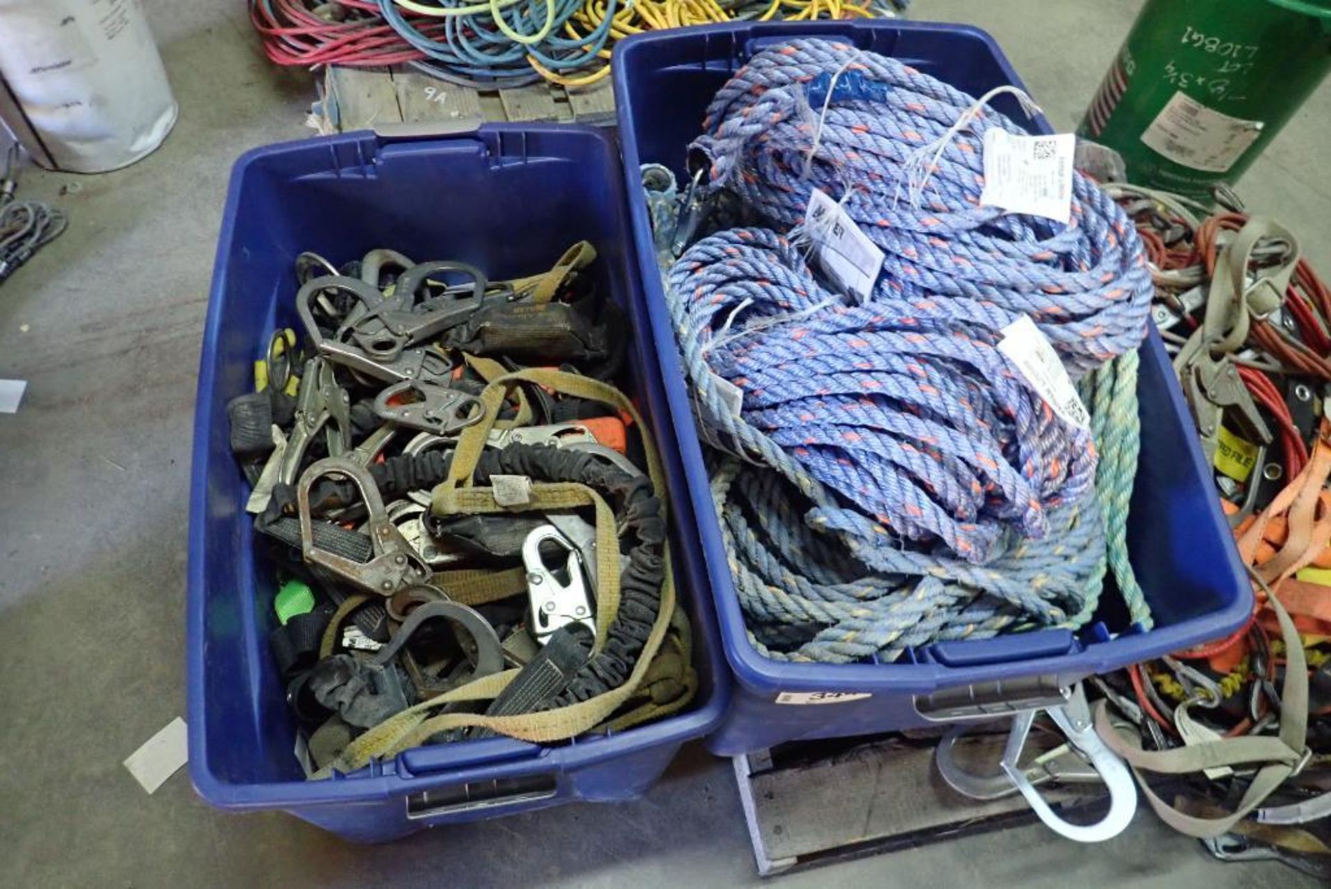 Lot of Asst. Safety Harnesses, Lanyards and Vertical Lifeline.