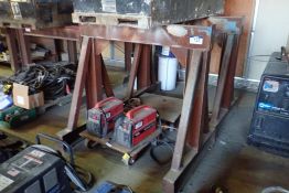 Lot of 4 Steel Sawhorses.